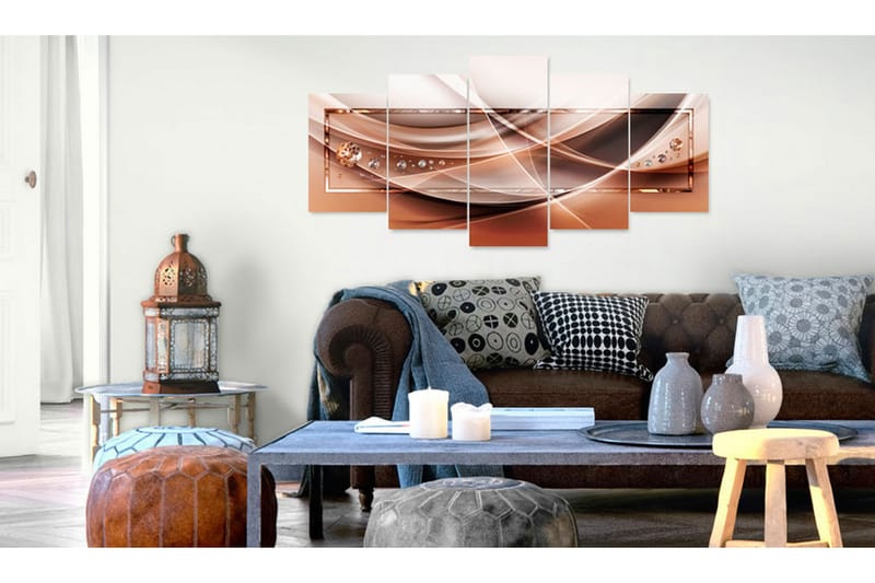 Tavla Stream Of Blaze 100X50 Brun - Artgeist sp. z o. o. - Inredning & dekor - Tavlor & konst - Canvastavla
