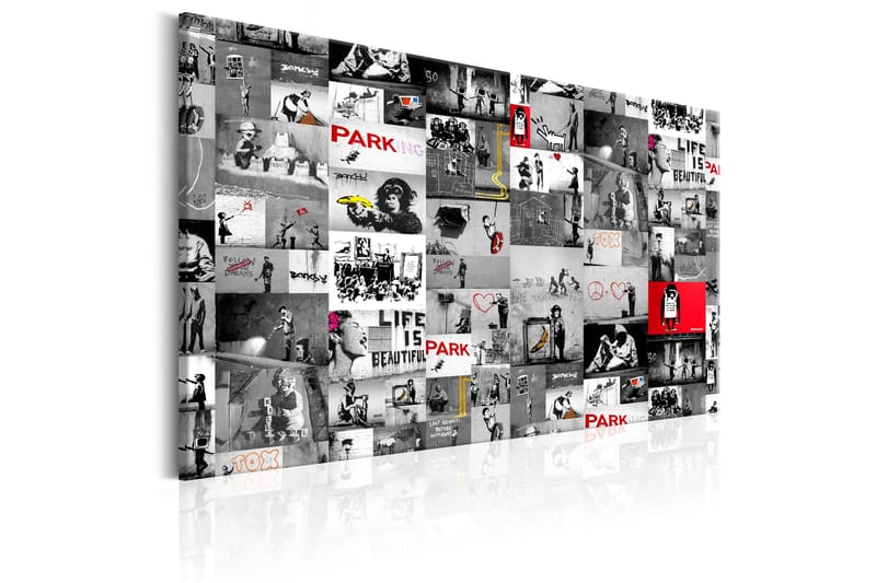 Tavla Street Art: Banksy 120x80 - Artgeist sp. z o. o. - Inredning & dekor - Tavlor & konst - Canvastavla