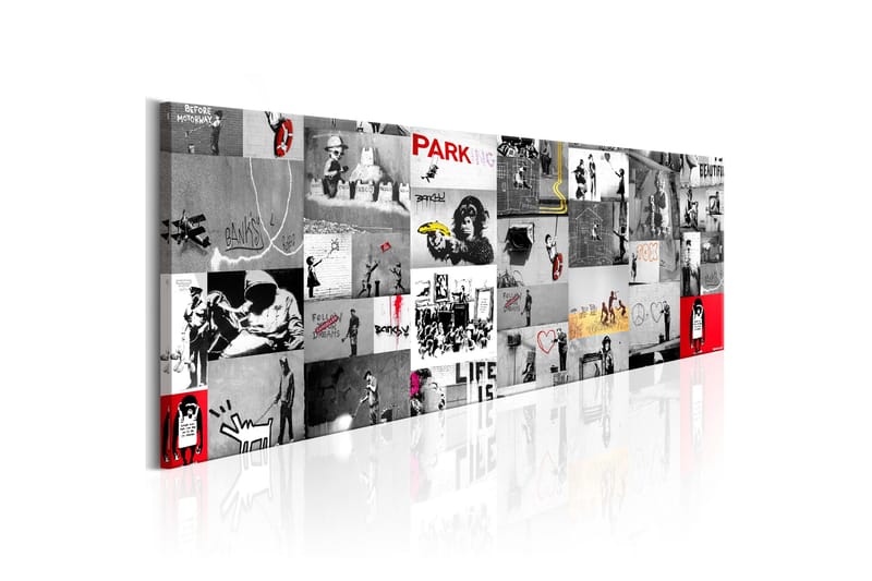 TAVLA Street Art: Banksy II 120x40, Artgeist sp. z o. o.