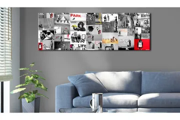 Tavla Street Art Banksy Ii 120x40 cm - Inredning & dekor - Tavlor & konst - Canvastavla