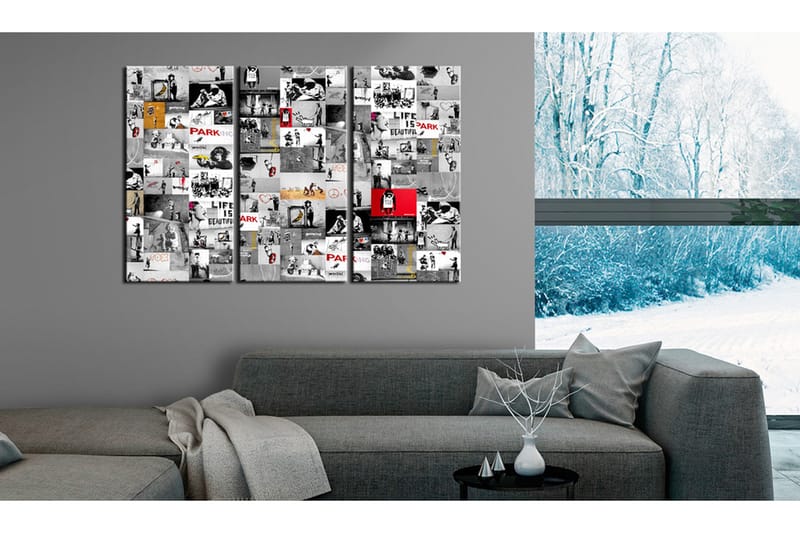 Tavla Street Art Banksy Iii 120x80 - Artgeist sp. z o. o. - Inredning & dekor - Tavlor & konst - Canvastavla