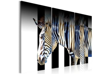 Tavla Stripes 120X80 Blå|Flerfärgad