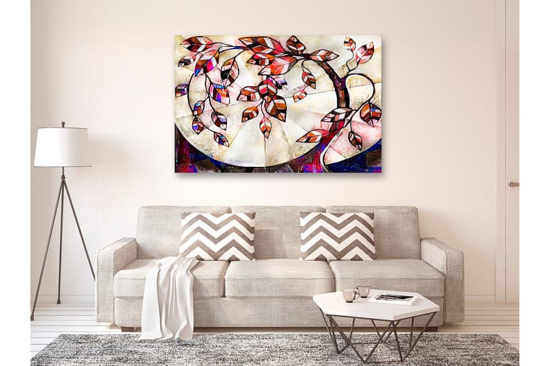 TAVLA Stylish Tree (1 Part) Wide 90x60 - Artgeist sp. z o. o. - Inredning & dekor - Tavlor & konst - Canvastavla
