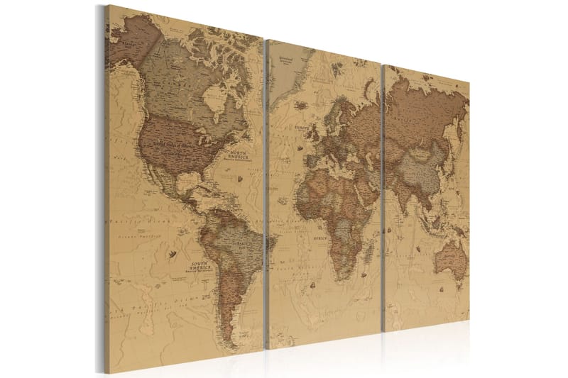 Tavla Stylish World Map 90x60, Artgeist sp. z o. o.
