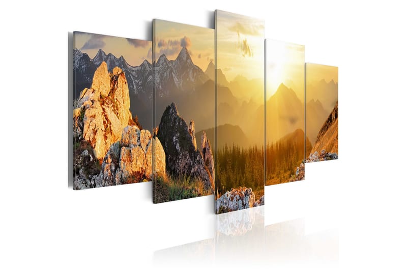 Tavla Sun Salutation 100X50 Beige|Flerfärgad - Artgeist sp. z o. o. - Inredning & dekor - Tavlor & konst - Canvastavla