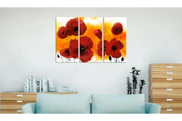 Tavla Sunny afternoon and poppies 90x60 - Artgeist sp. z o. o. - Inredning & dekor - Tavlor & konst - Canvastavla