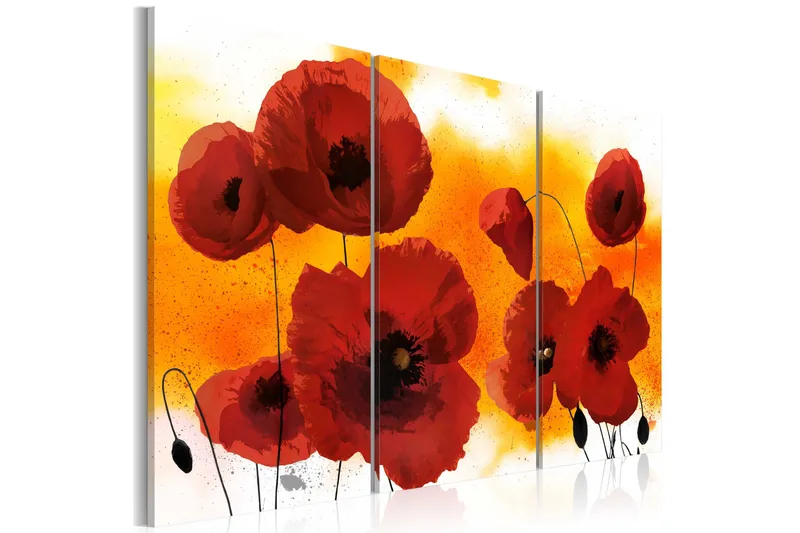 Tavla Sunny Afternoon And Poppies 120x80, Artgeist sp. z o. o.
