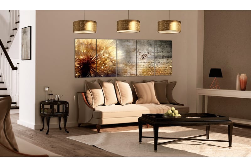 Tavla Sunny Dandelion 225x90 - Artgeist sp. z o. o. - Inredning & dekor - Tavlor & konst - Canvastavla