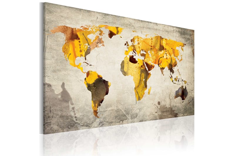 Tavla Sunny kontinenter 120x80, Artgeist sp. z o. o.