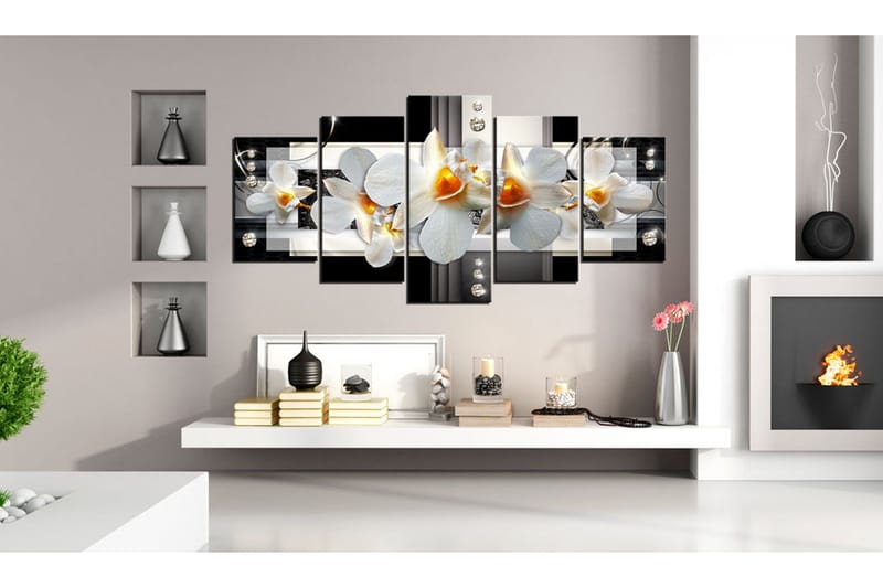 Tavla Sunny Orchids 200x100 - Artgeist sp. z o. o. - Inredning & dekor - Tavlor & konst - Canvastavla