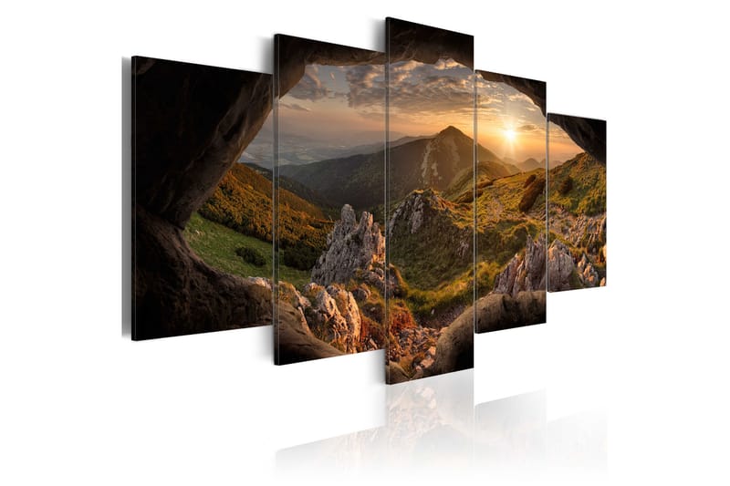 Tavla Sunset In The Valley 100X50 Flerfärgad|Brun - Artgeist sp. z o. o. - Inredning & dekor - Tavlor & konst - Canvastavla