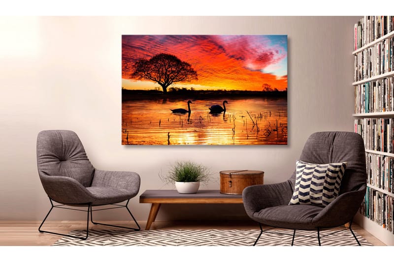Tavla Swan Lake 120x80, Artgeist sp. z o. o.