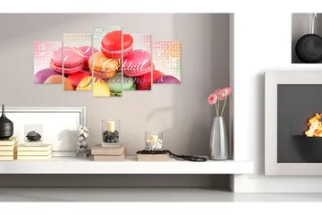 Tavla Sweet Macarons 200x100 - Artgeist sp. z o. o. - Inredning & dekor - Tavlor & konst - Canvastavla