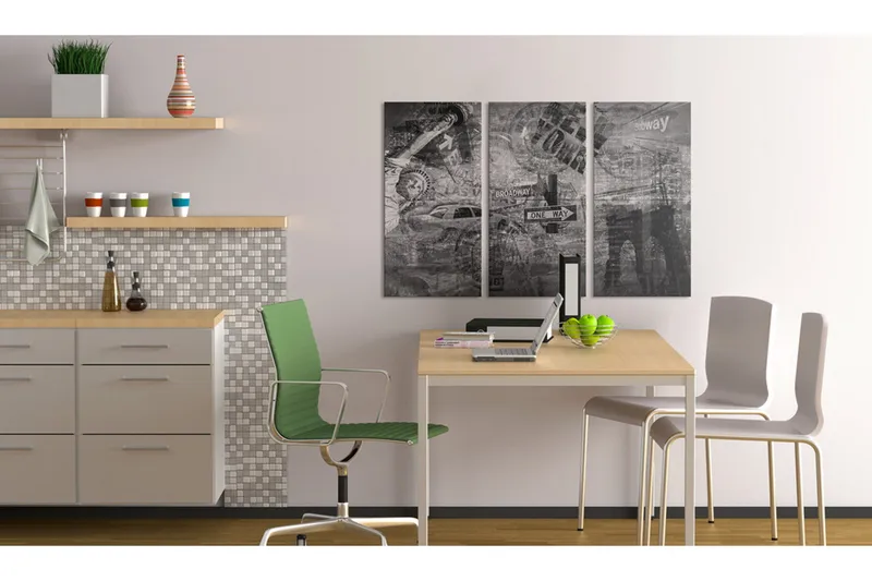 Tavla Symboler i NYC 90x60 - Artgeist sp. z o. o. - Inredning & dekor - Tavlor & konst - Canvastavla