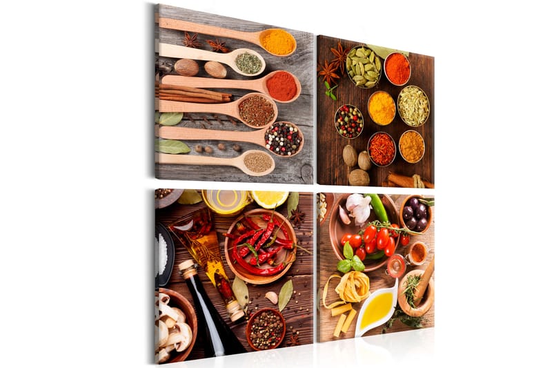 Tavla Tastes Of The World 80X80 Flerfärgad, Artgeist sp. z o. o.