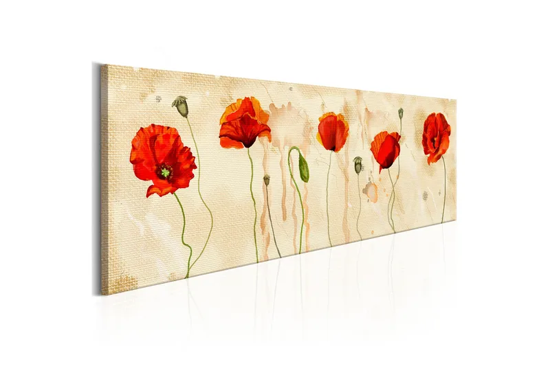 Tavla Tears Of Poppies 135x45, Artgeist sp. z o. o.