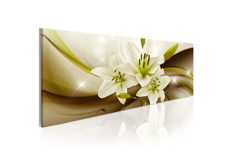 Tavla Temptation Of Lilies 135x45, Artgeist sp. z o. o.