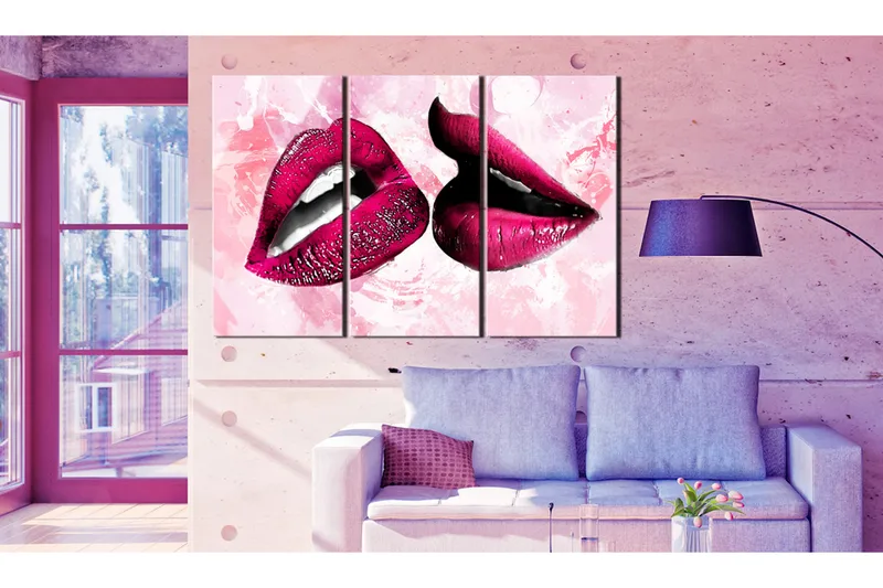 Tavla Tender Whispers 120X80 Rosa - Artgeist sp. z o. o. - Inredning & dekor - Tavlor & konst - Canvastavla