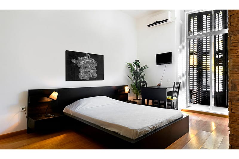 Tavla Text map of France on the blackboard 120x80 - Artgeist sp. z o. o. - Inredning & dekor - Tavlor & konst - Canvastavla