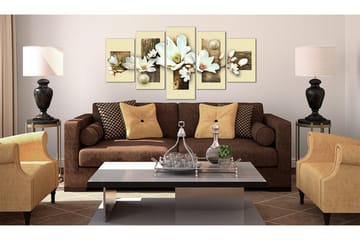 Tavla Texture And Magnolia 200x100 - Artgeist sp. z o. o. - Inredning & dekor - Tavlor & konst - Canvastavla