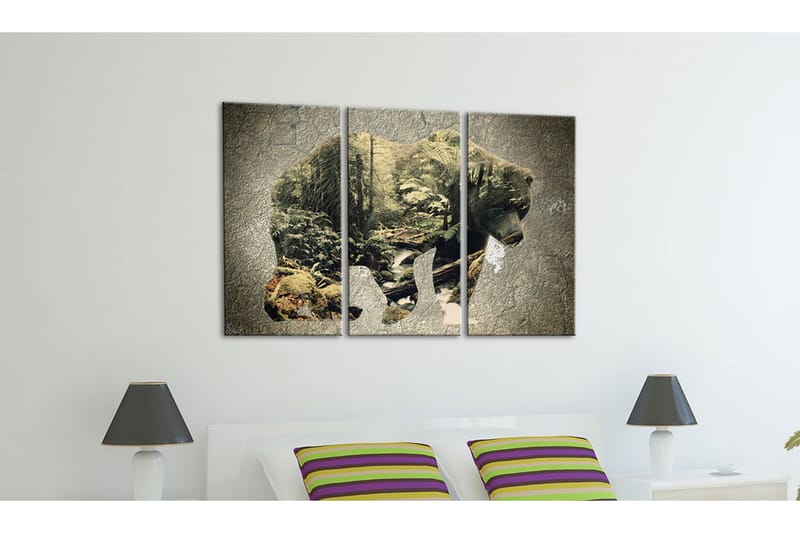 Tavla The Bear In The Forest 120x80 - Artgeist sp. z o. o. - Inredning & dekor - Tavlor & konst - Canvastavla