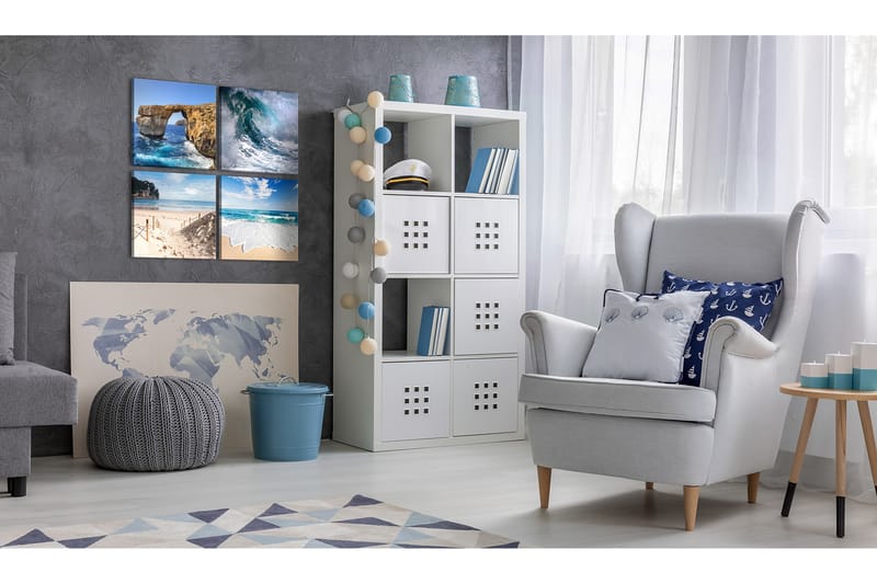 Tavla The Beauty Of The Ocean 60X60 Flerfärgad - Artgeist sp. z o. o. - Inredning & dekor - Tavlor & konst - Canvastavla