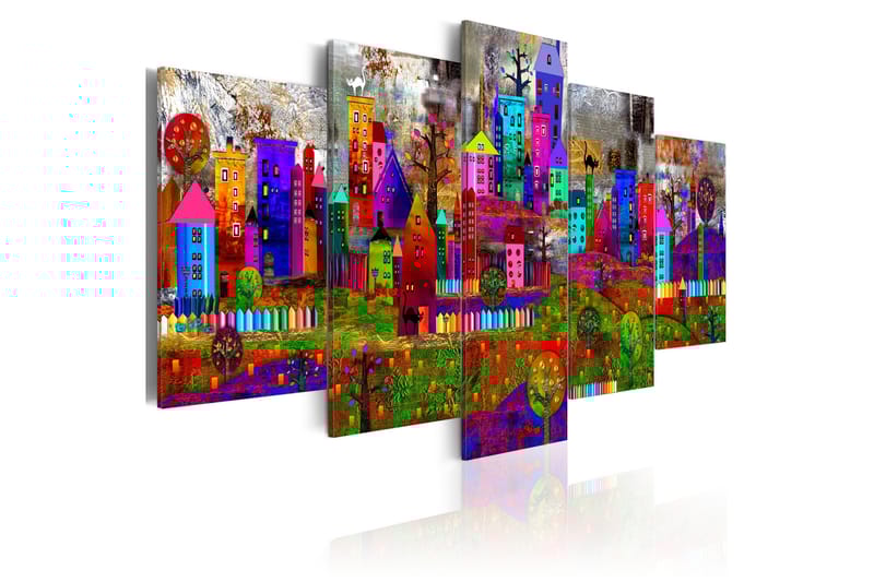 Tavla The City Of Expression 100X50 Flerfärgad - Artgeist sp. z o. o. - Inredning & dekor - Tavlor & konst - Canvastavla