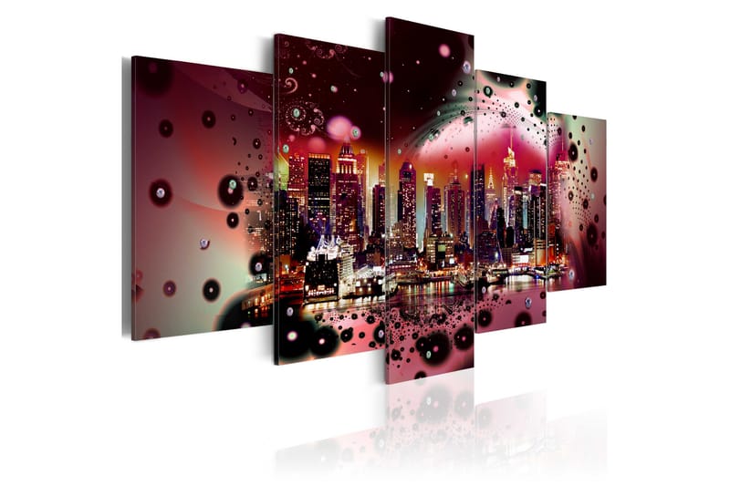 Tavla The Colours Of New York 100X50 Flerfärgad Flerfärgad - Artgeist sp. z o. o. - Inredning & dekor - Tavlor & konst - Canvastavla