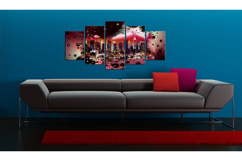 Tavla The Colours Of New York 100X50 Flerfärgad Flerfärgad - Artgeist sp. z o. o. - Inredning & dekor - Tavlor & konst - Canvastavla