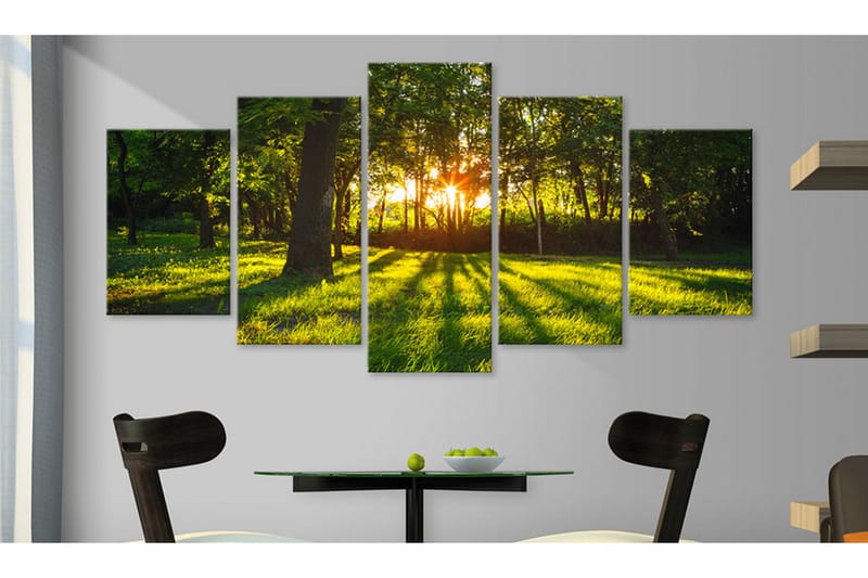 Tavla The Forest Reflection 100X50 Grön - Artgeist sp. z o. o. - Inredning & dekor - Tavlor & konst - Canvastavla