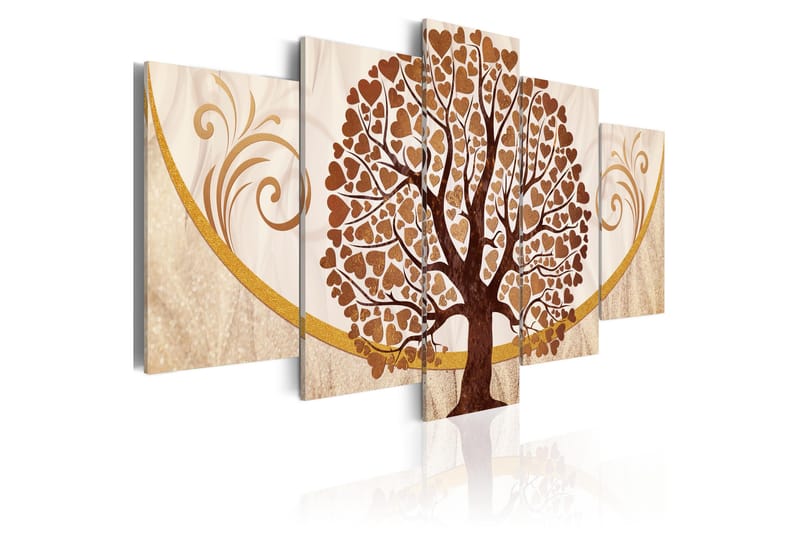 Tavla The Golden Tree Of Love 200x100, Artgeist sp. z o. o.