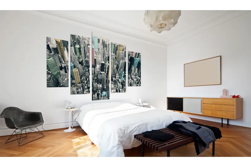 Tavla The Greyness Of The Day Revived 100X50 Blå|Flerfärgad - Artgeist sp. z o. o. - Inredning & dekor - Tavlor & konst - Canvastavla