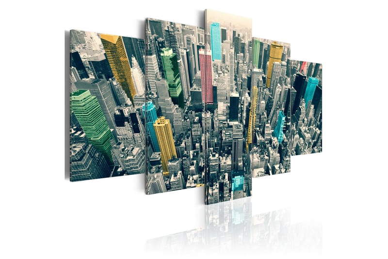 Tavla The Greyness Of The Day Revived 200X100 Flerfärgad - Artgeist sp. z o. o. - Inredning & dekor - Tavlor & konst - Canvastavla