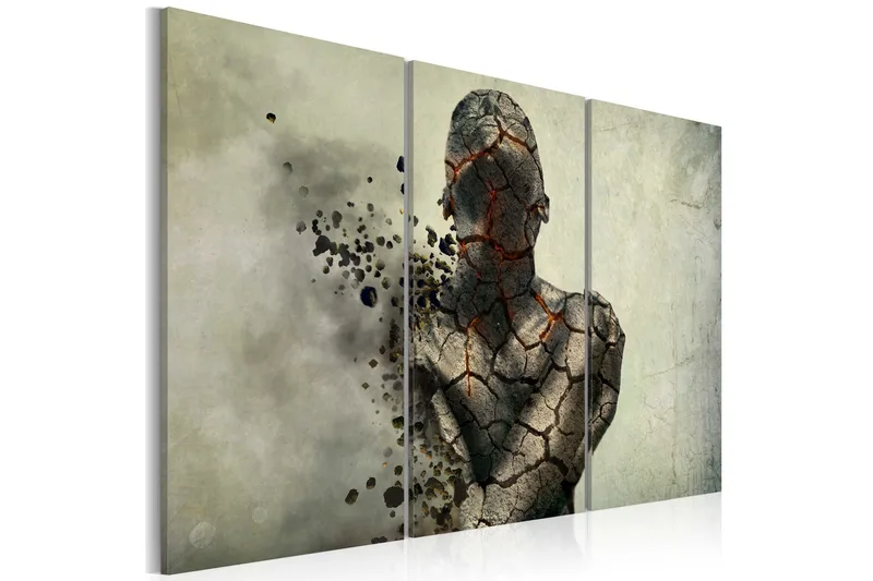 Tavla The man of stone triptych 90x60, Artgeist sp. z o. o.
