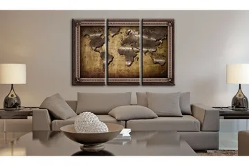 Tavla The Map In A Frame 90x60 - Artgeist sp. z o. o. - Inredning & dekor - Tavlor & konst - Canvastavla