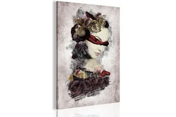 Tavla The Mysterious Lady 60X90 Flerfärgad|Grå