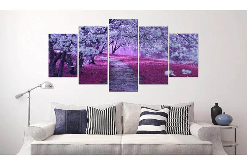 Tavla The Road Of Love 100X50 Lila - Artgeist sp. z o. o. - Inredning & dekor - Tavlor & konst - Canvastavla