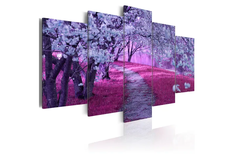 Tavla The Road Of Love 100X50 Lila - Artgeist sp. z o. o. - Inredning & dekor - Tavlor & konst - Canvastavla