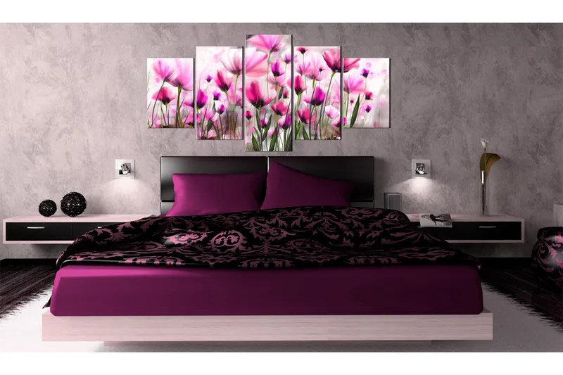 Tavla The Secret Garden 200X100 Vit|Rosa - Artgeist sp. z o. o. - Inredning & dekor - Tavlor & konst - Canvastavla