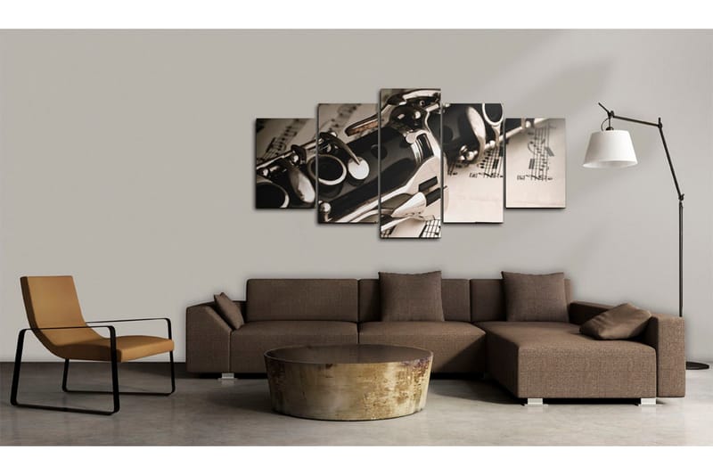 Tavla The Sound Of A Clarinet 200x100 - Artgeist sp. z o. o. - Inredning & dekor - Tavlor & konst - Canvastavla