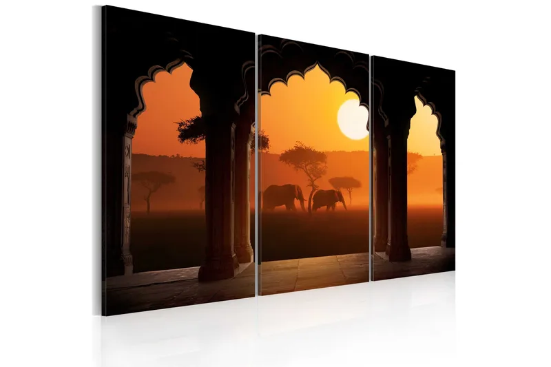 Tavla The tranquillity of Africa triptych 90x60, Artgeist sp. z o. o.