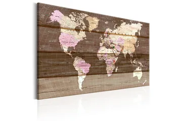Tavla The Wooden World 120x80 - Artgeist sp. z o. o. - Inredning & dekor - Tavlor & konst - Canvastavla