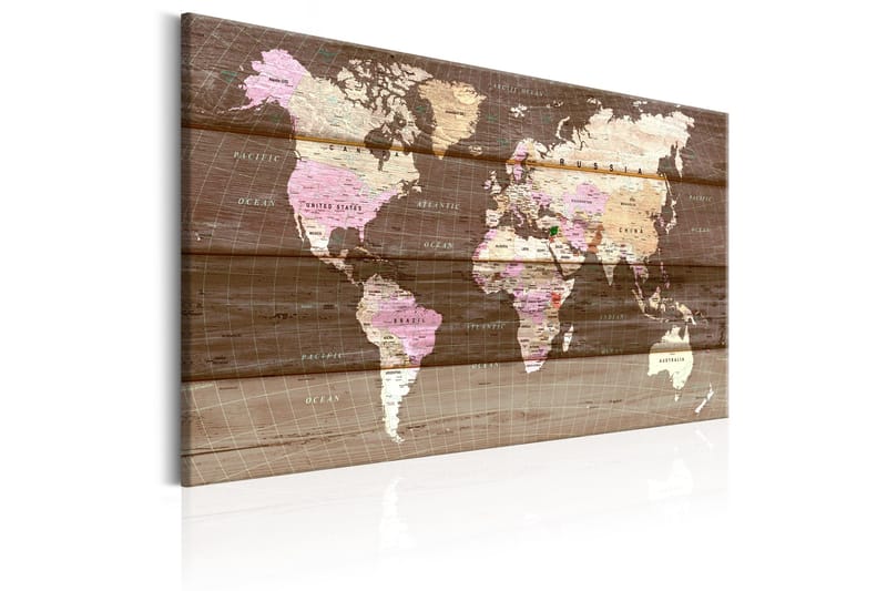 Tavla The Wooden World 90x60 - Artgeist sp. z o. o. - Inredning & dekor - Tavlor & konst - Canvastavla