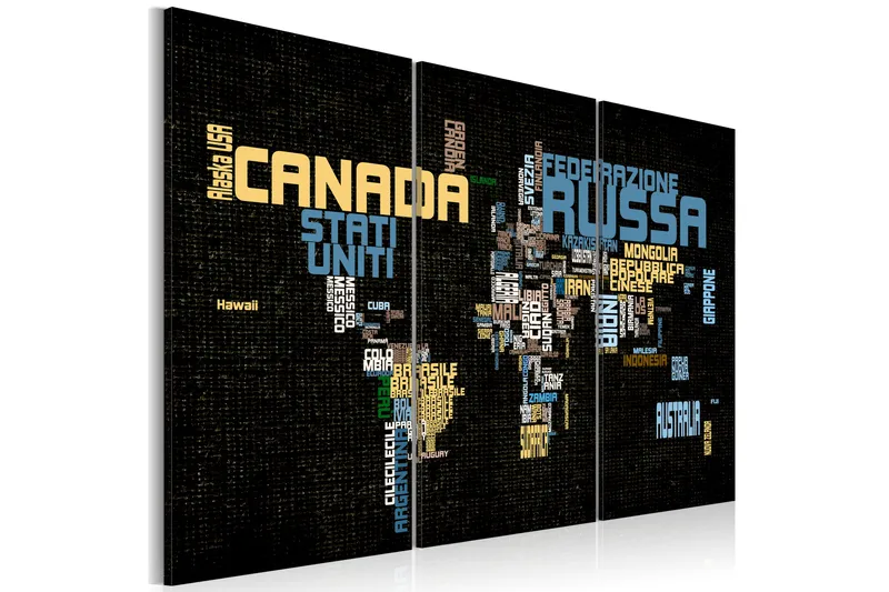 TAVLA The World Is Not Enough Triptych 60x40 - Artgeist sp. z o. o. - Inredning & dekor - Tavlor & konst - Canvastavla