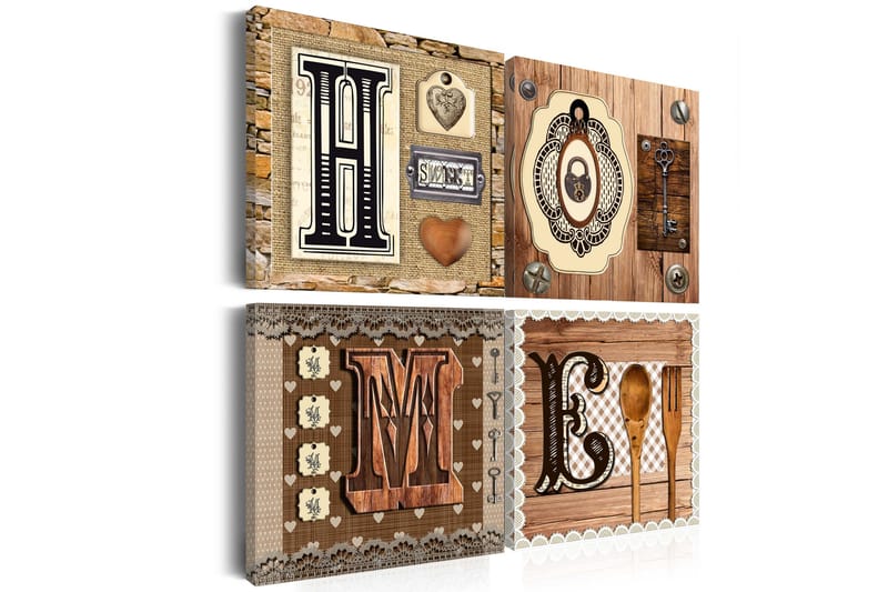 Tavla There is no place like home 60x60 - Artgeist sp. z o. o. - Inredning & dekor - Tavlor & konst - Canvastavla