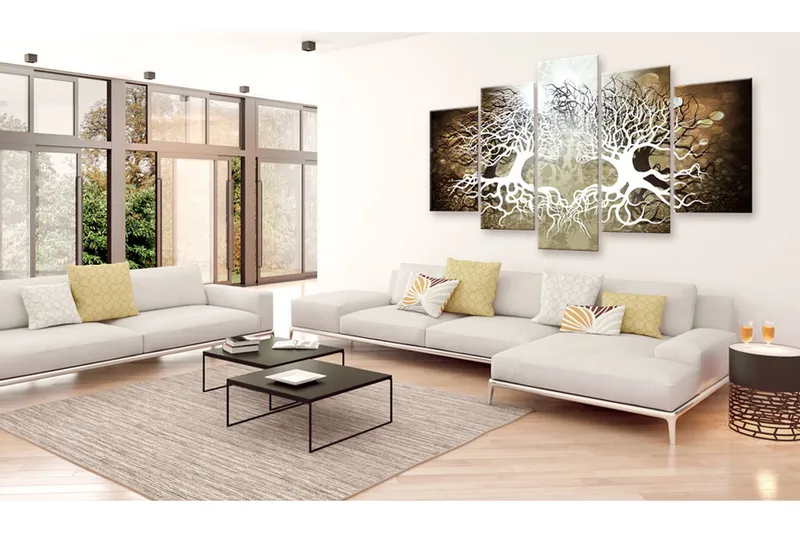 Tavla Thorny Kiss 100X50 Beige|Brun|Vit - Artgeist sp. z o. o. - Inredning & dekor - Tavlor & konst - Canvastavla