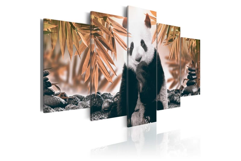 Tavla Thoughtful Panda 200x100 - Artgeist sp. z o. o. - Inredning & dekor - Tavlor & konst - Canvastavla