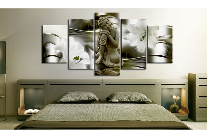 Tavla Thoughts Of The Buddha 100X50 Vit - Artgeist sp. z o. o. - Inredning & dekor - Tavlor & konst - Canvastavla
