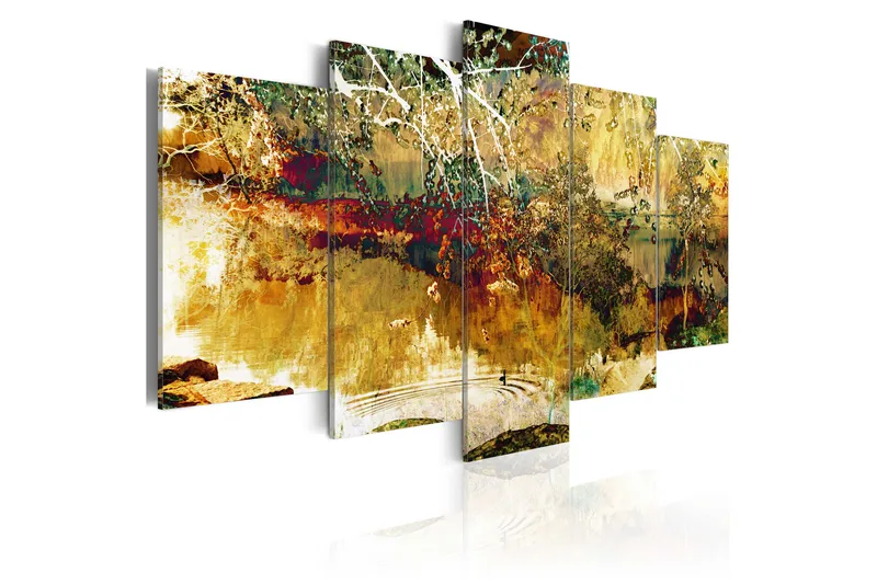 Tavla Trädgård Abstrakt 100X50 Flerfärgad - Artgeist sp. z o. o. - Inredning & dekor - Tavlor & konst - Canvastavla