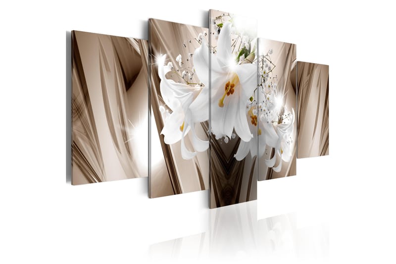 Tavla Trapped Lily 200X100 Vit|Beige|Brun - Artgeist sp. z o. o. - Inredning & dekor - Tavlor & konst - Canvastavla
